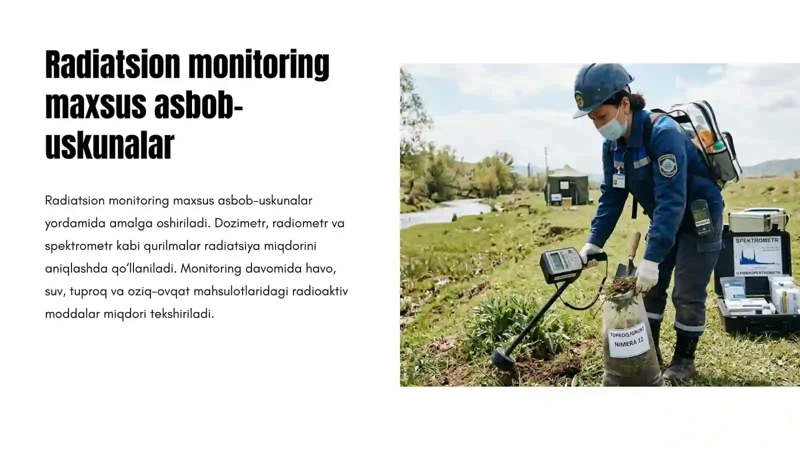 Radiatsion monitoring: atrof-muhitni va aholi salomatligini muhofaza qilishdagi ahamiyati 3