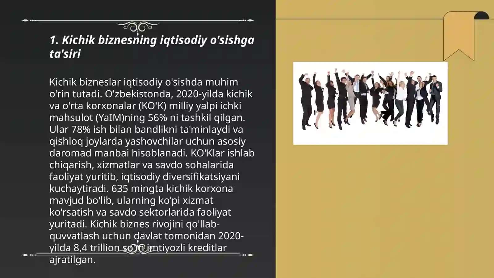 Kichik beznis va tadbirkorlik faolyatini rivojlantirishning iqtisodiy va ijtimoiy xafsizlikni taminlashdagi ahamyati 3