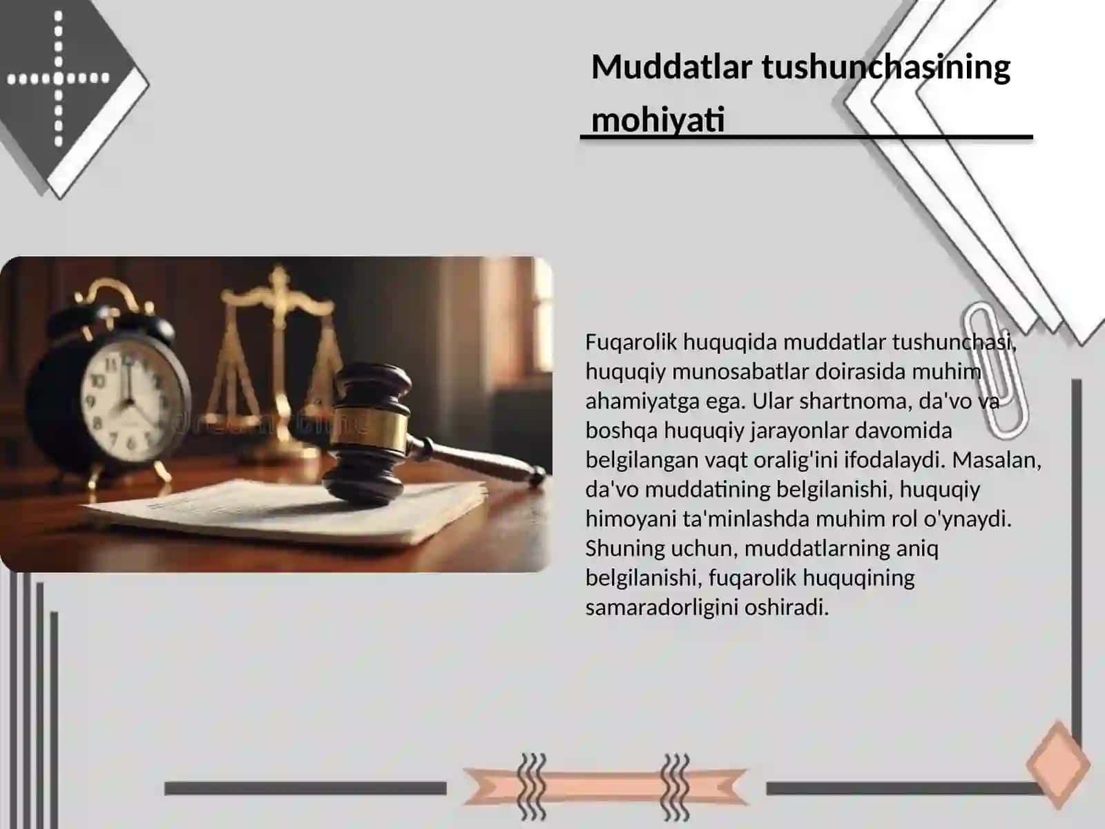 Fuqarolik huquqida muddatlar tushunchasi turlari va ularni hisoblash tartibi 3