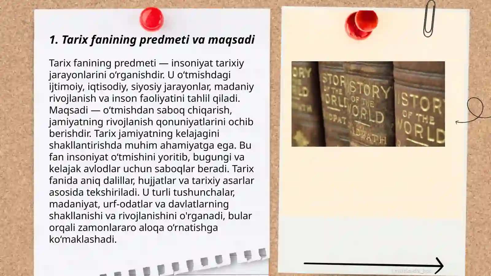 Tarix fanining nazariy asoslari faniga kirish 3