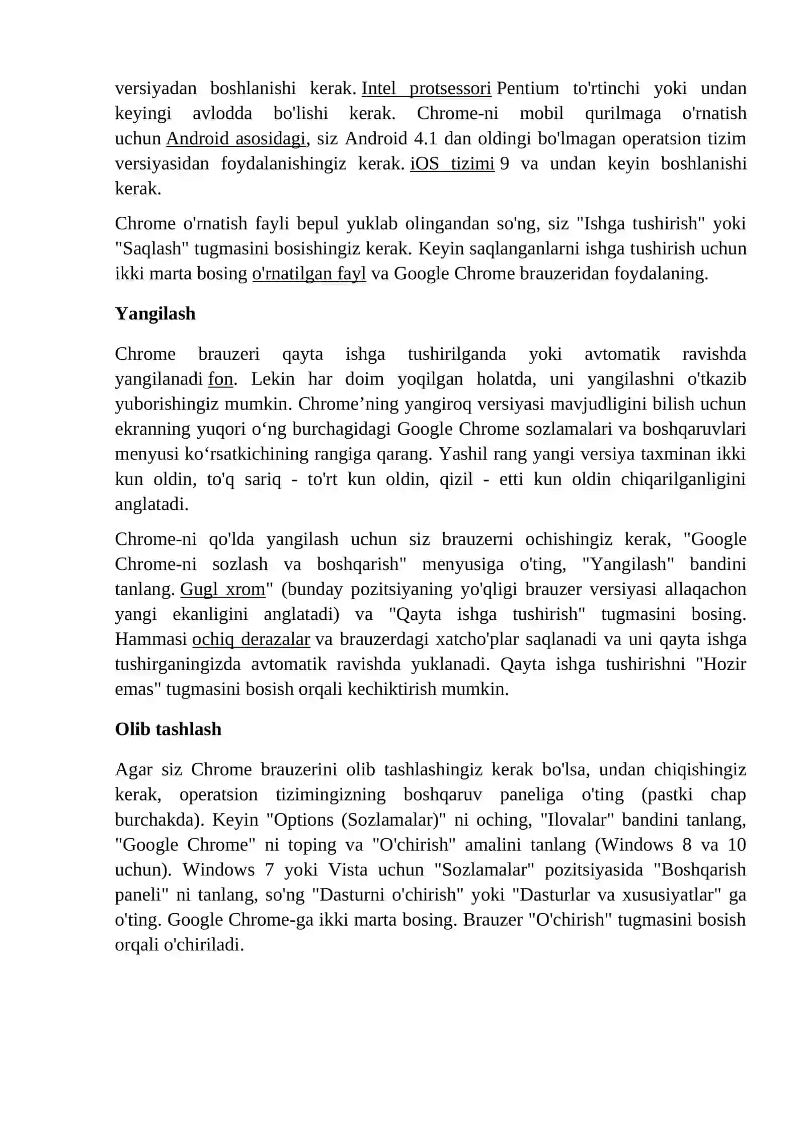 Google chorme dasturi 3