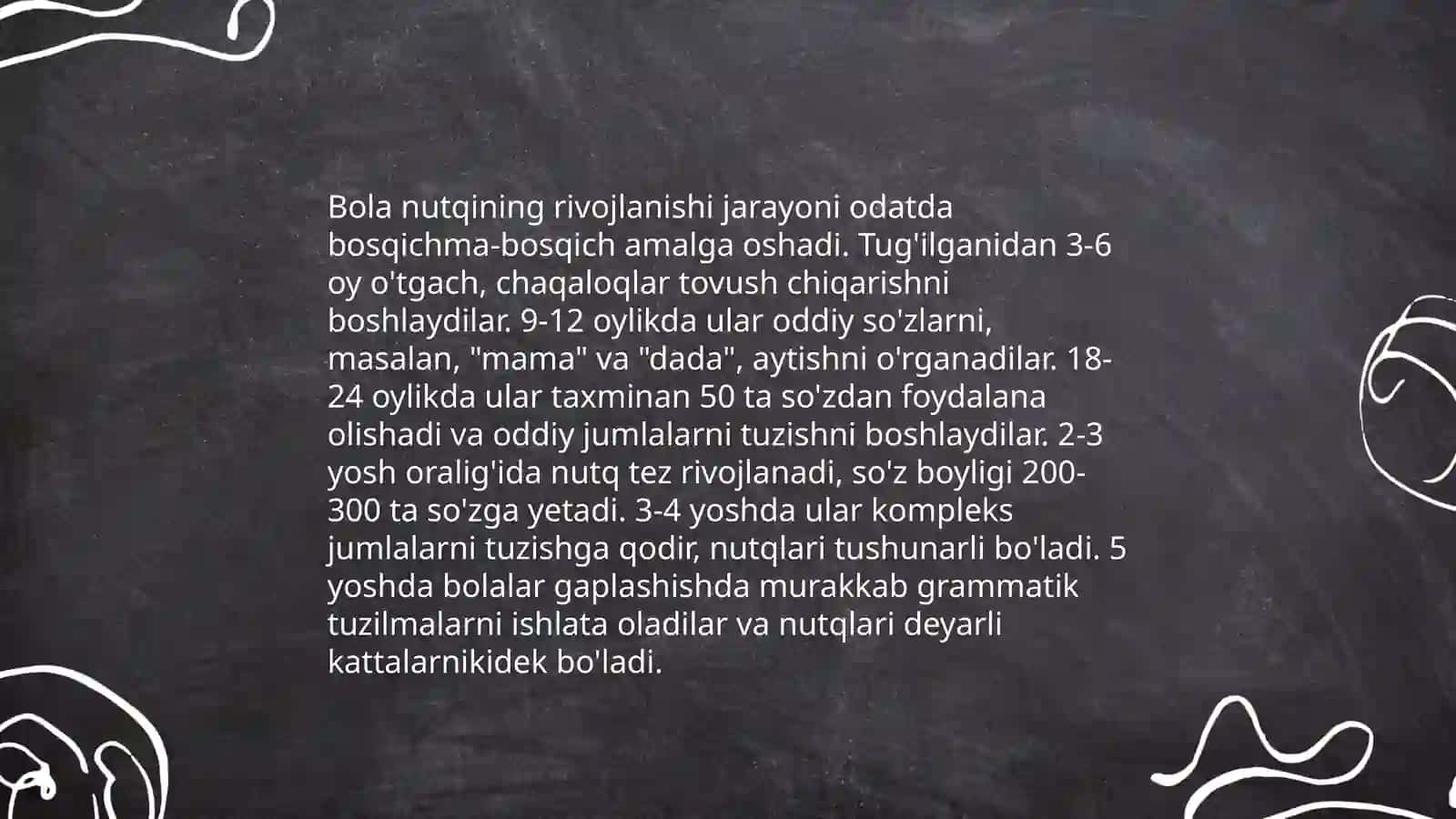 Bola nutqining rivojlanishi 3