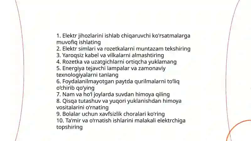 Uy joy xòjigini kamunal hizmatlaridan tògri foydalanish qoidalari 3