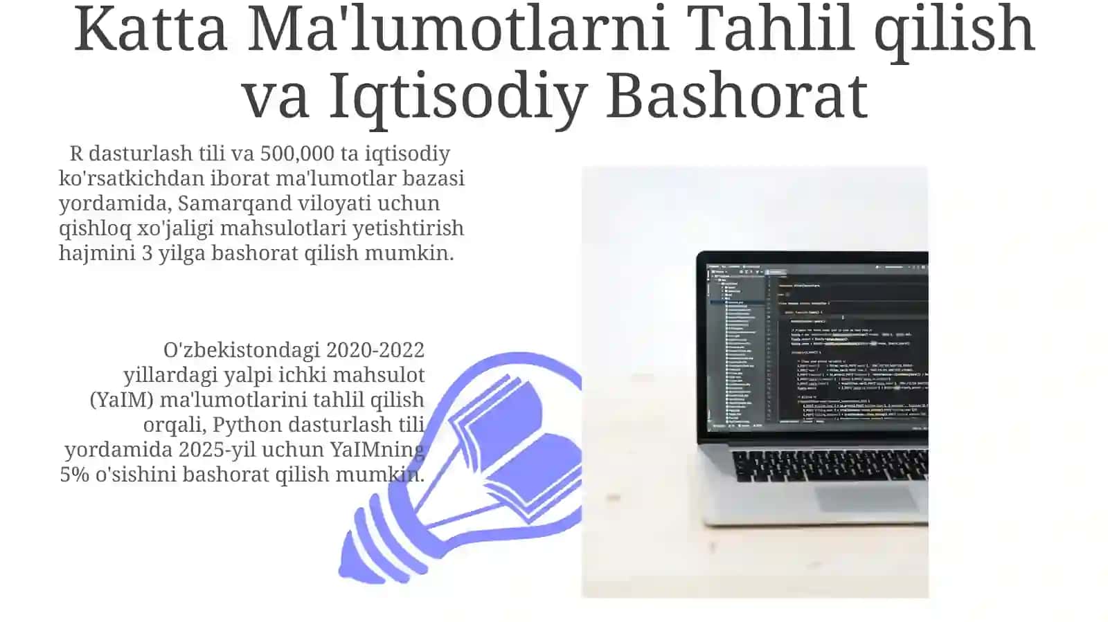 Ma’lumotlar Tahlili va Bashorat qilishda Dasturlash Tillarining Rolini O'rganish 3