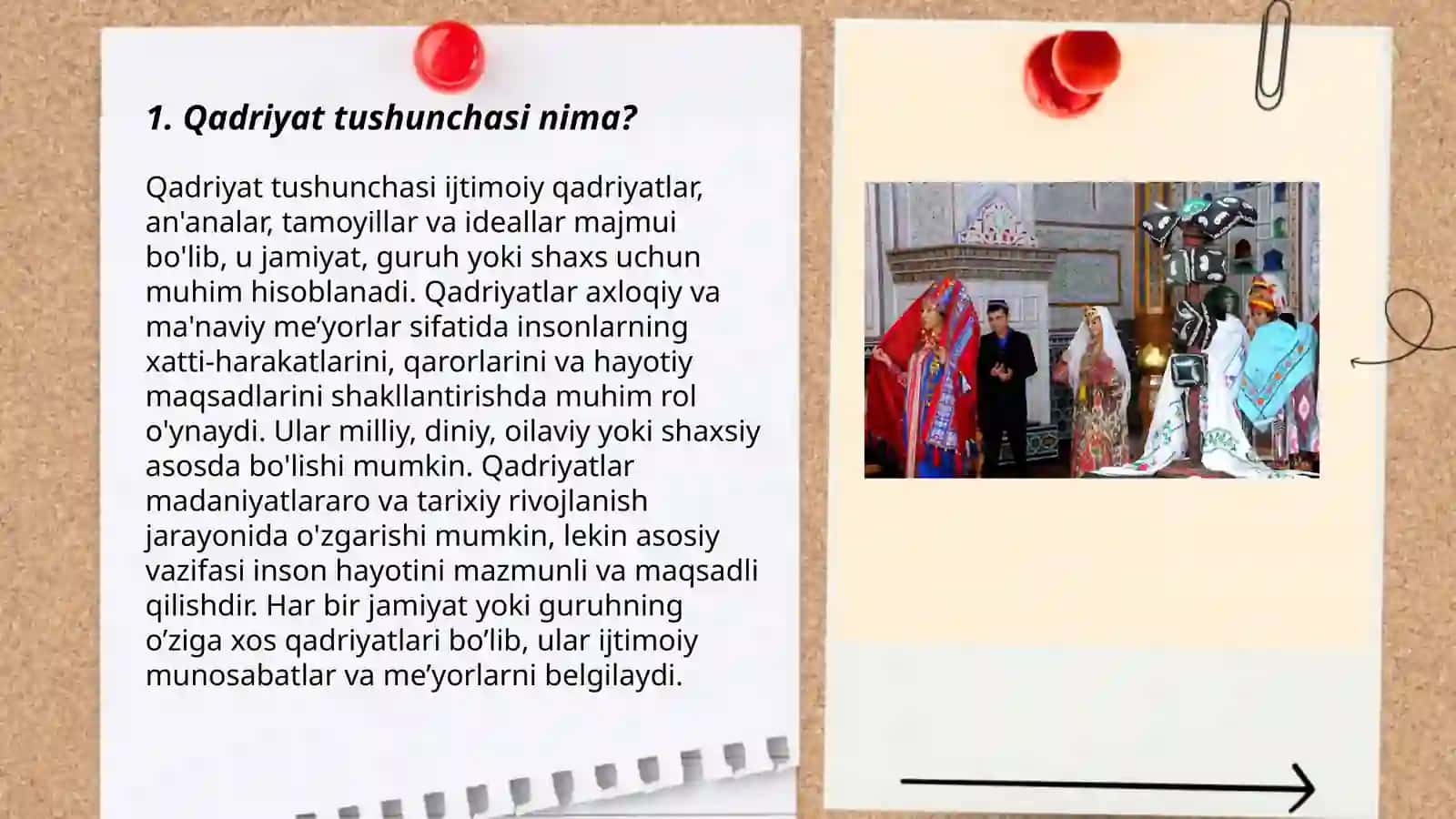 Qadriyat tushunchasining ma’nosi va uning umumiy tavsifi 3