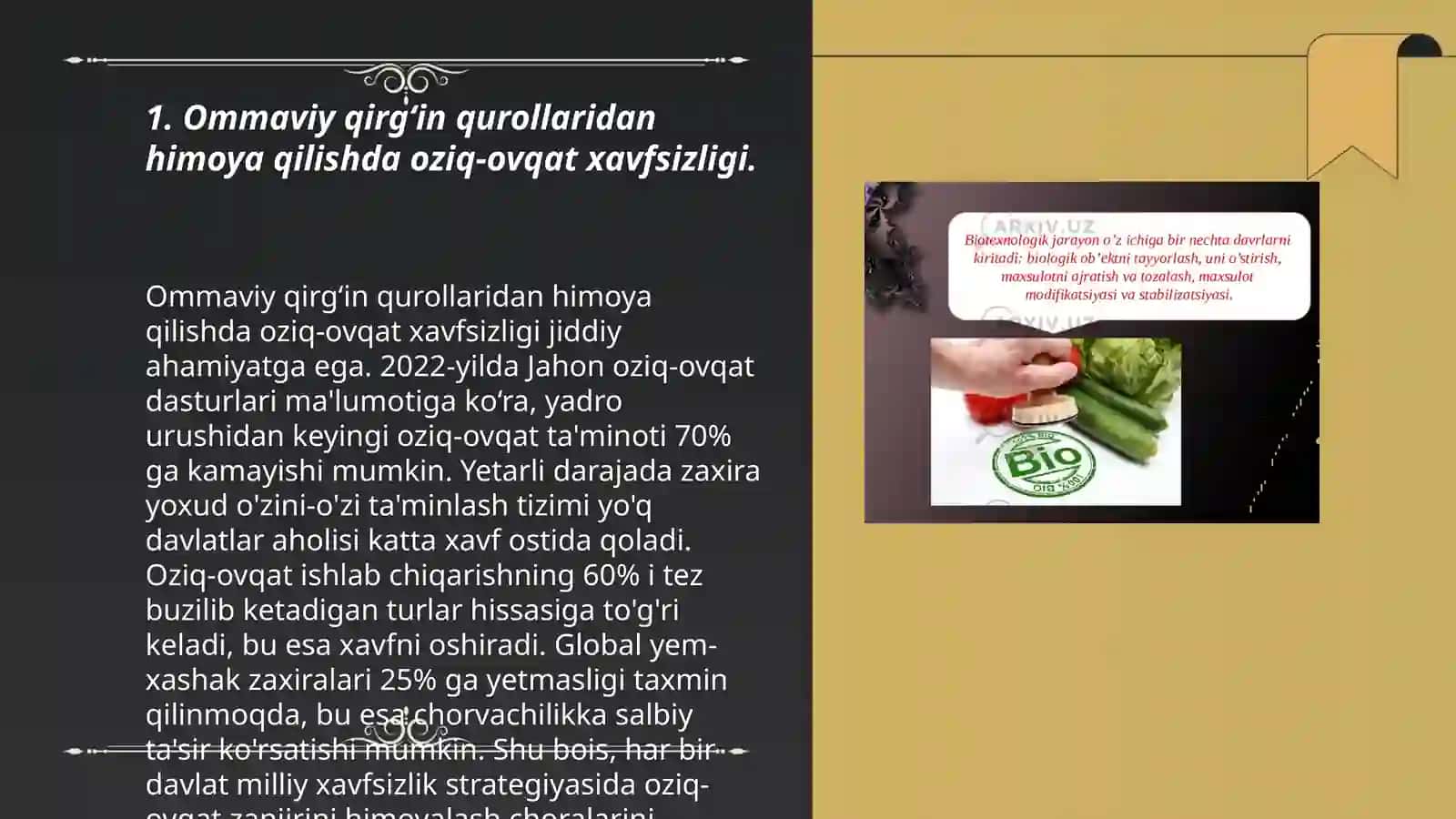 Ommaviy qirg‘in qurollari qo‘llangan sharoitlarda ovqatlanish va suv ta'minoti ustidan sanitariya nazorat 3