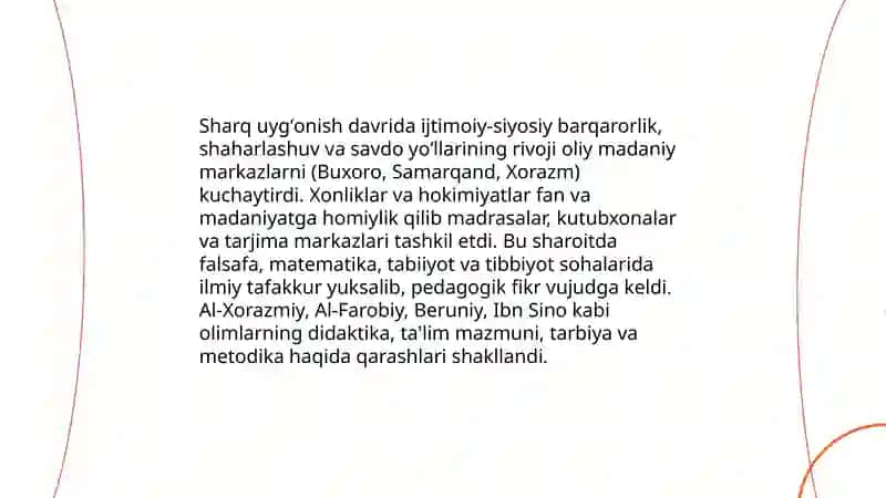 Sharq uygʻonish davrida oedagogik fikr taraqqiyoti 3