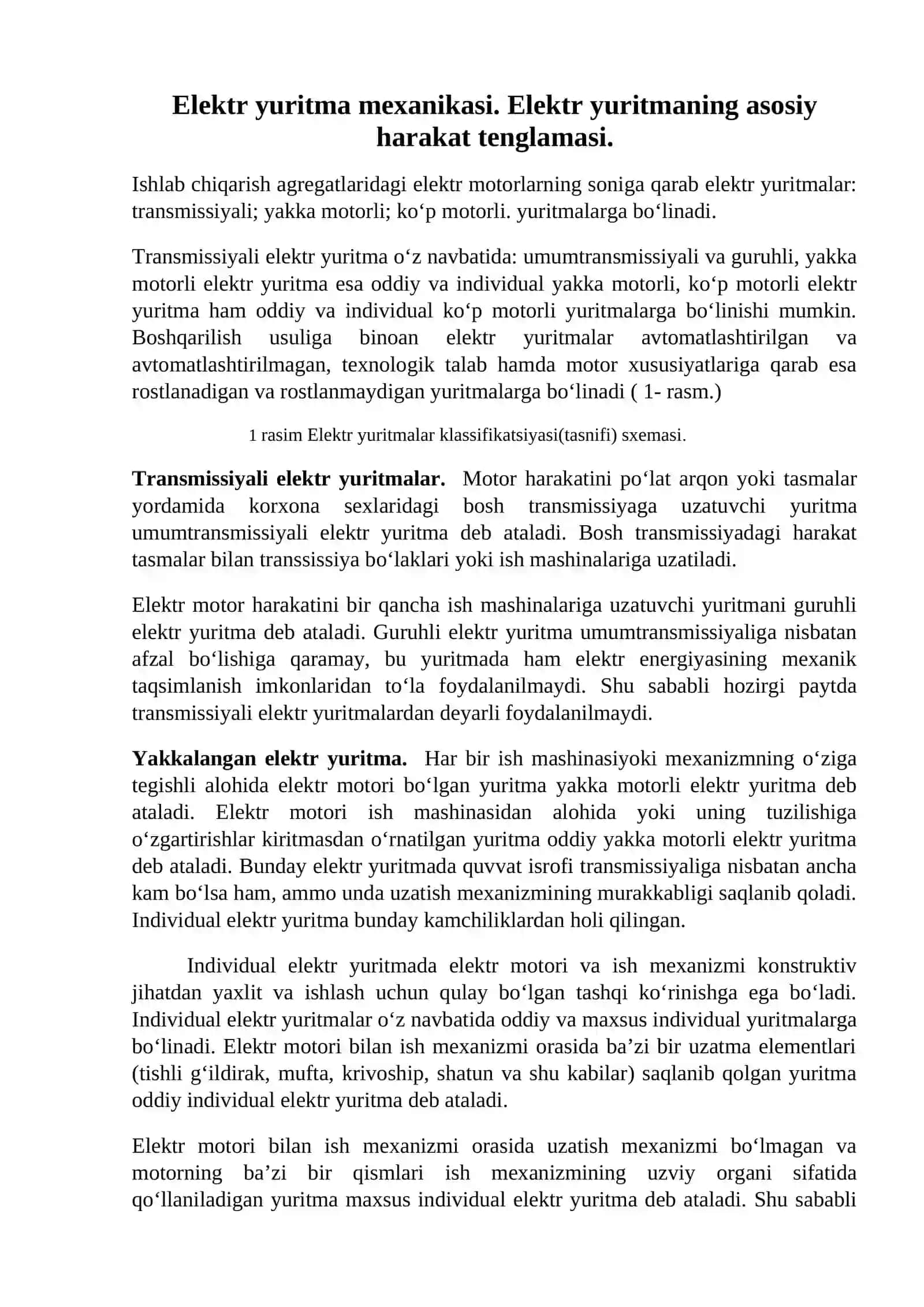 Elektr yuritma mexanikasi 3