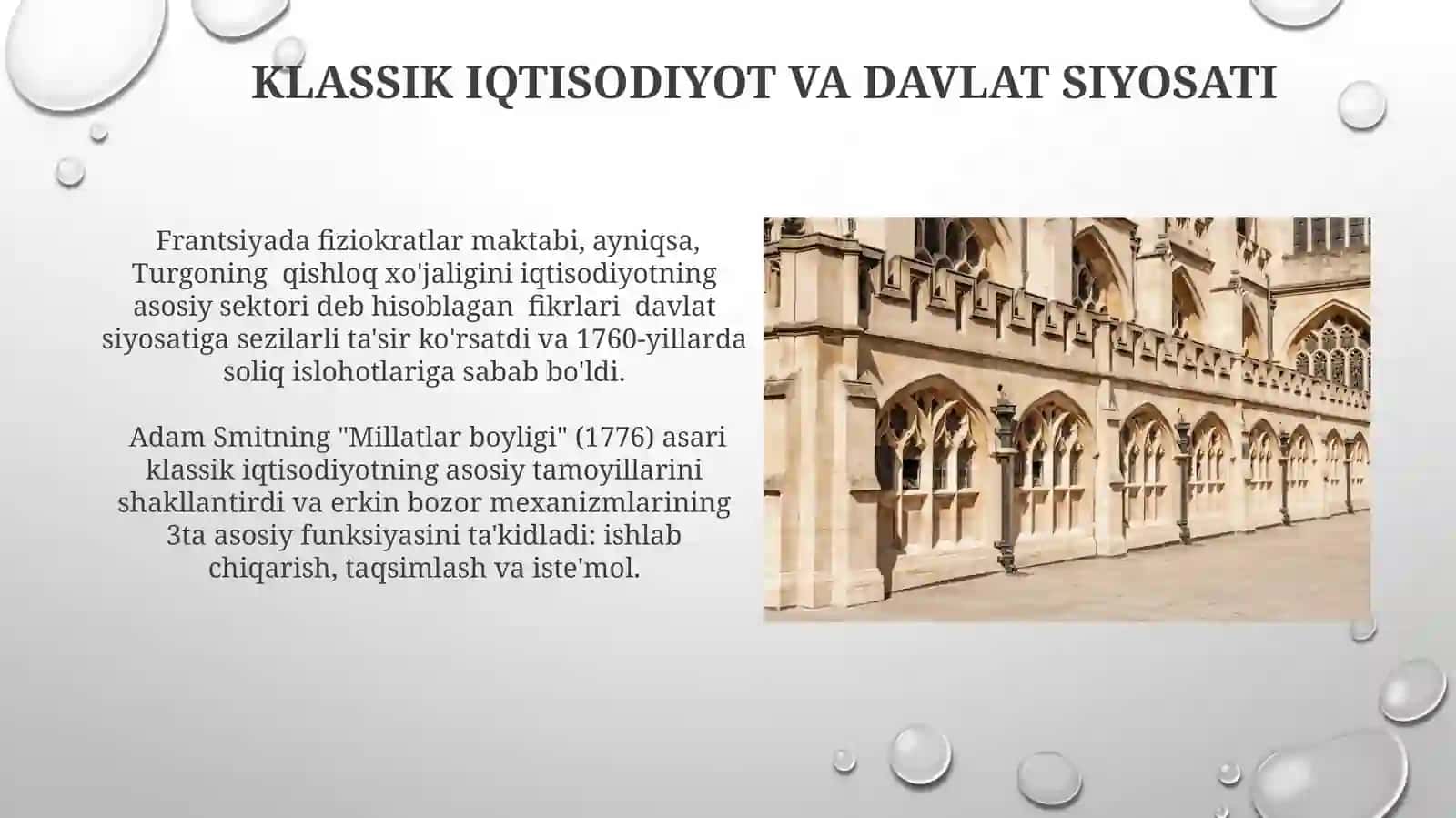 Angliya va Fransiya klassik iqtisodiyot maktabi 3