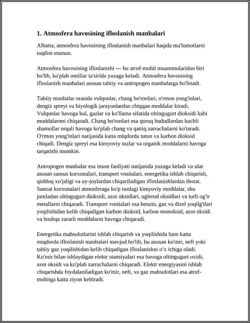ATMOSFERA HAVOSINING MUHOFAZA QILISH 3