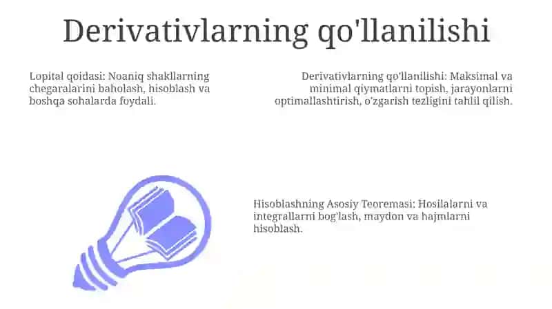 Differentsial hisoblash funktsiyalari va asosiy teoremalari 3