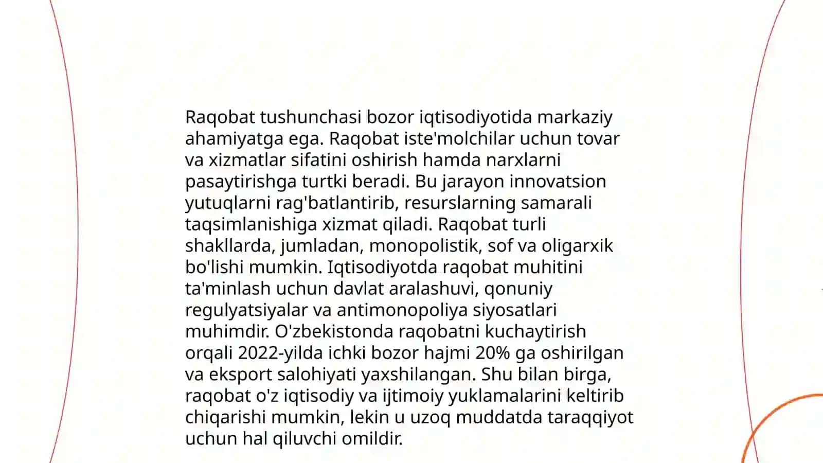 Raqobat va bozor narxlarini shakllanishi 3