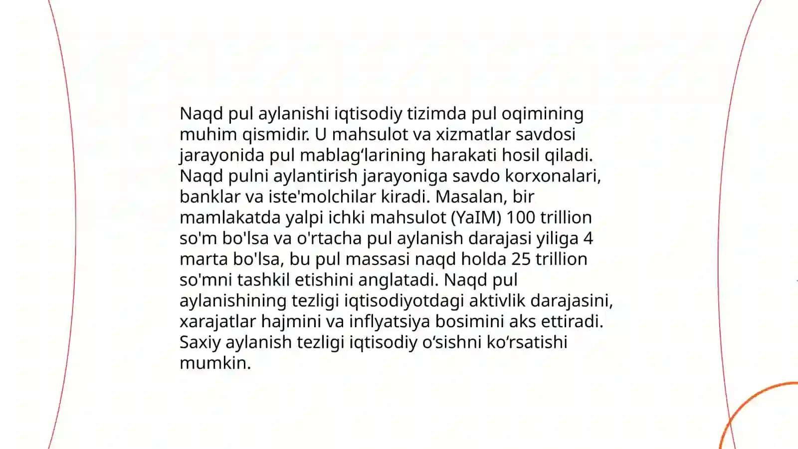 Naqd pul aylanishi va uning siyosatlari 3