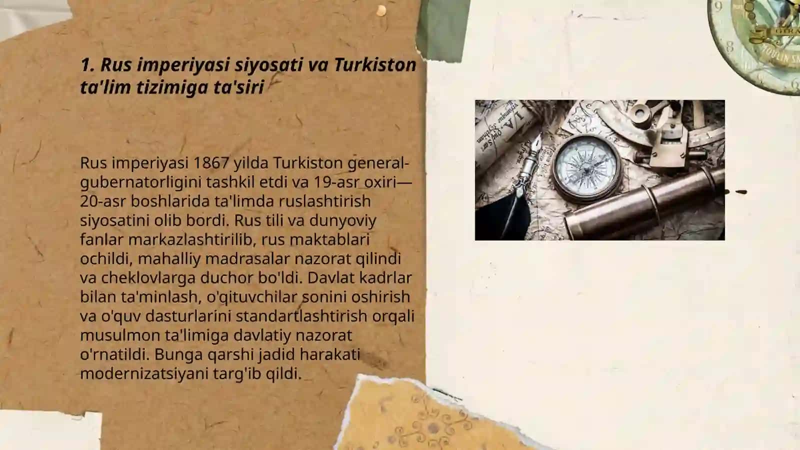 Rus imperiyasi siyosati va Turkiston ta'lim tizimiga ta'siri 3