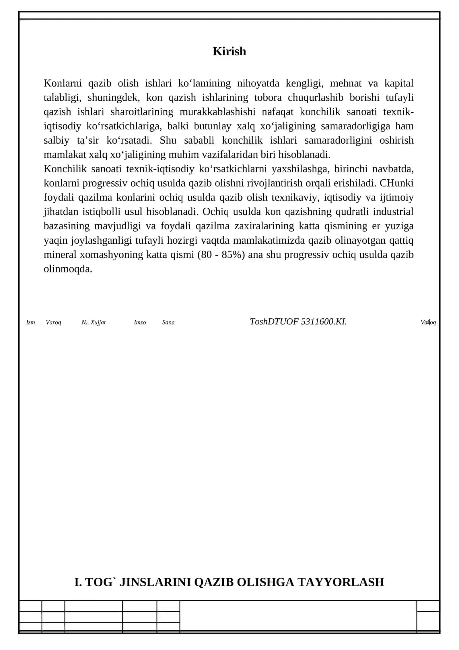 Foydali qazilma konlarini ochiq usulda qazib olish jarayolari 3