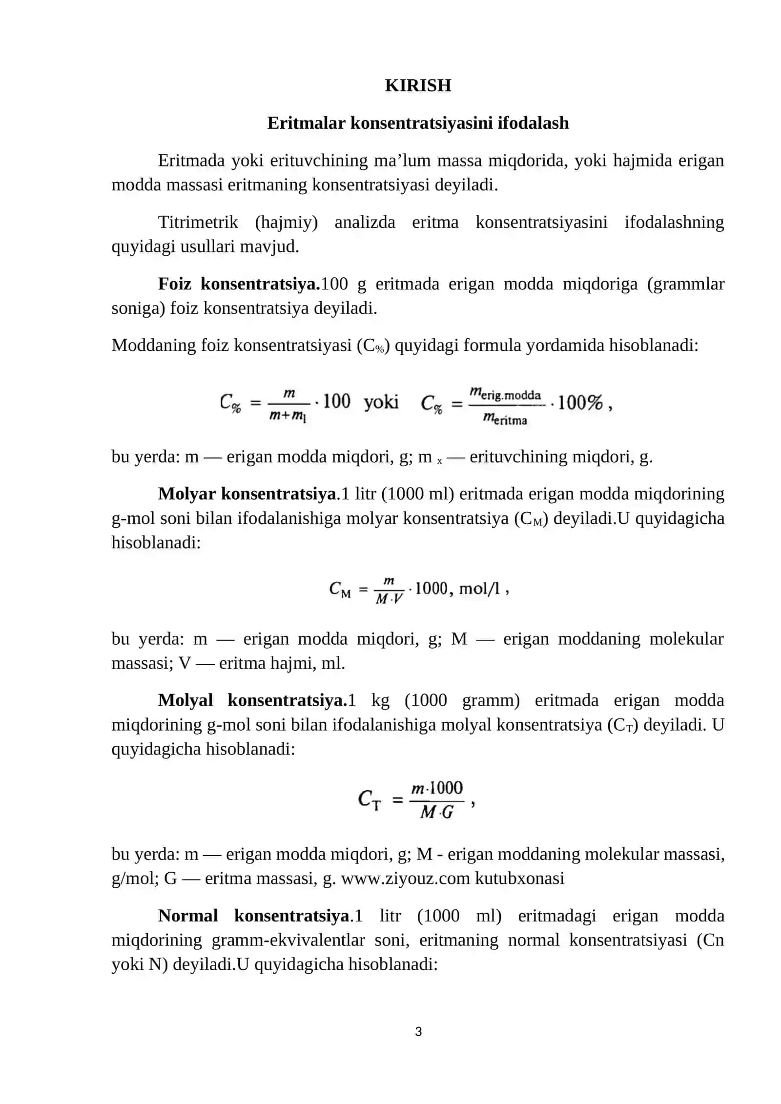 Titrimetrik analiz usullari va sinflanishi 3