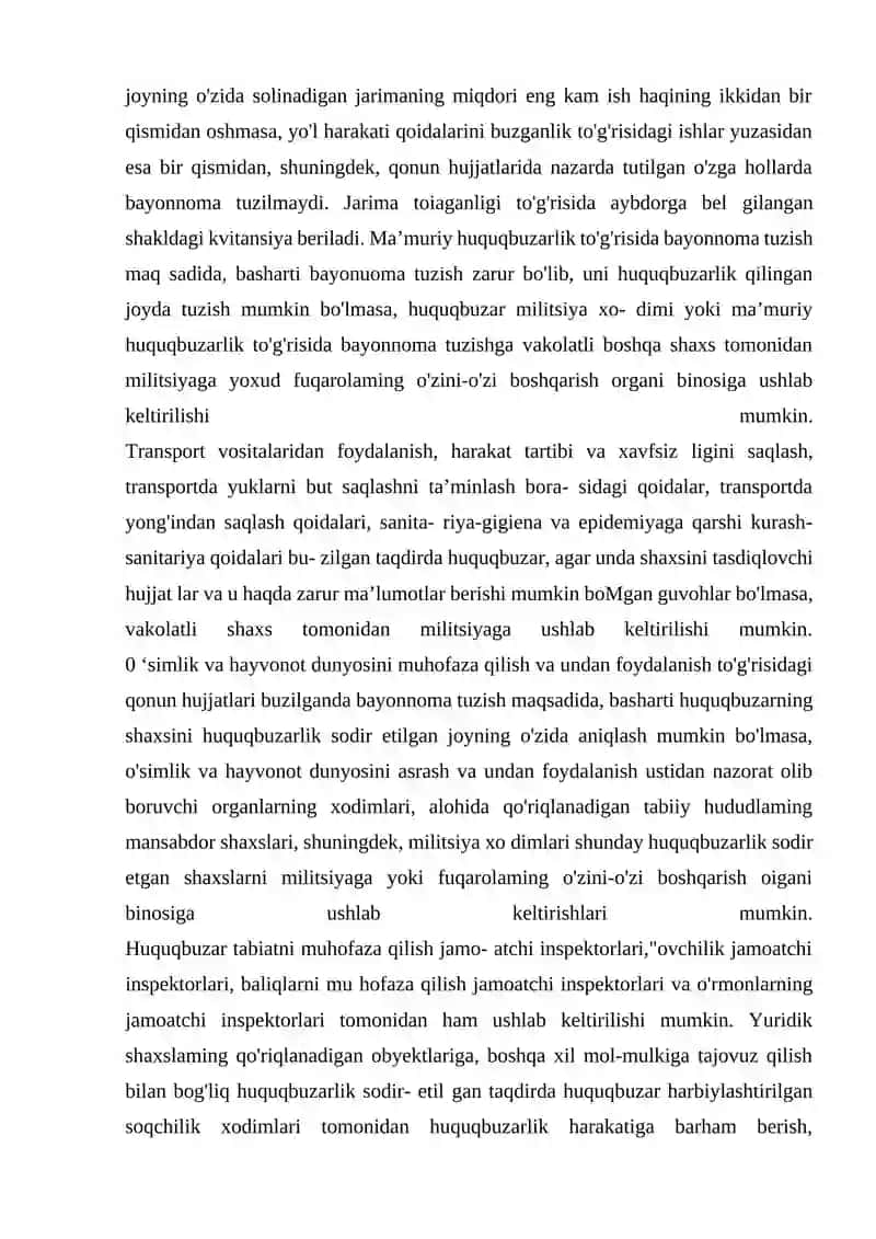 Ma'muriy Huquqbuzarlikning Yuridik Tarkibi 3