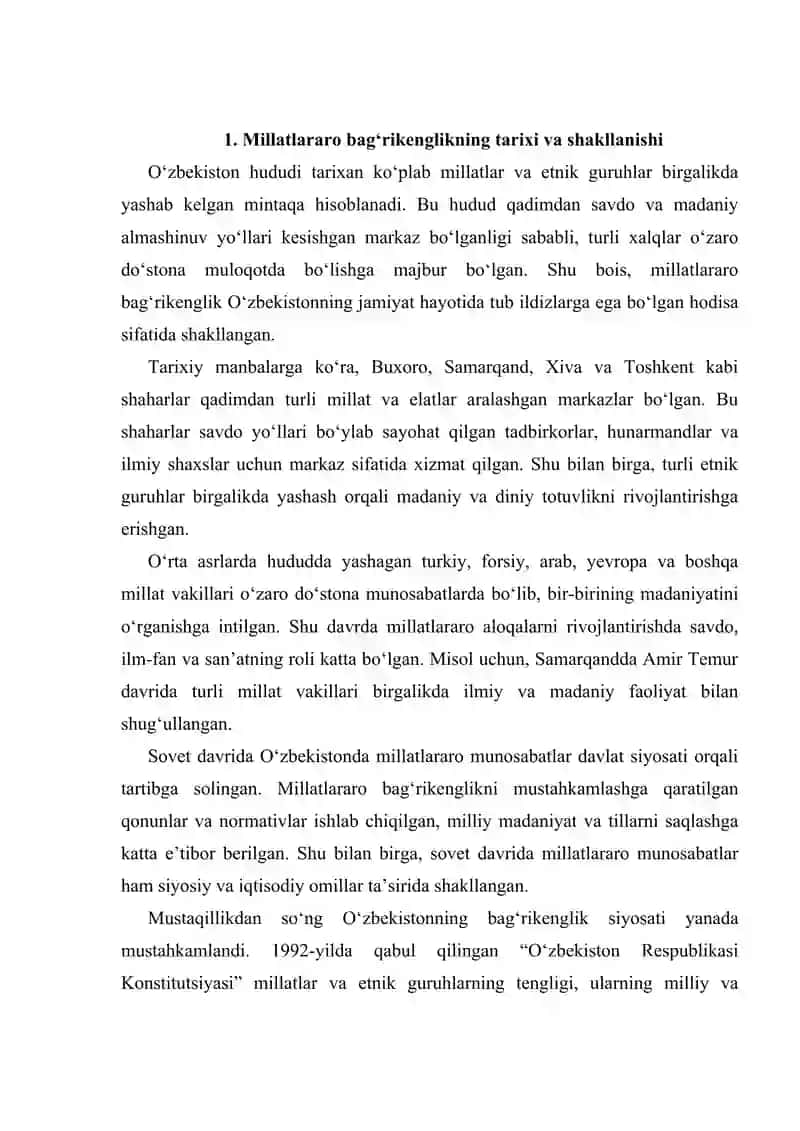 Oʻzbekistonda millatlararo va dinlararo bagʻrikenglikning shakllanishi 3