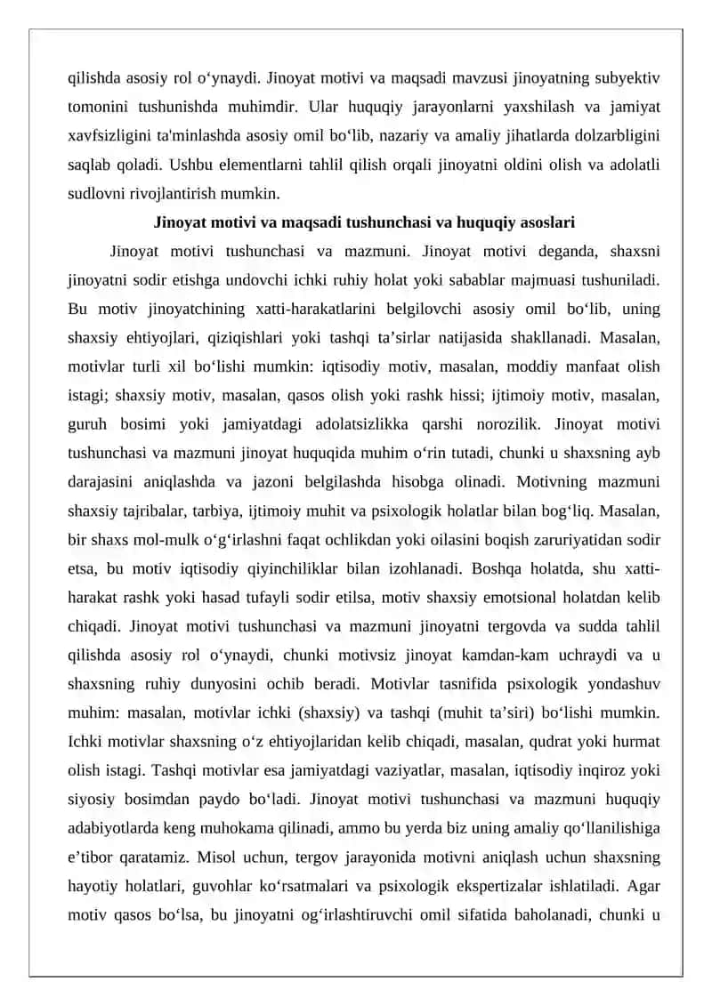 Jinoyat motivi va maqsadi 3