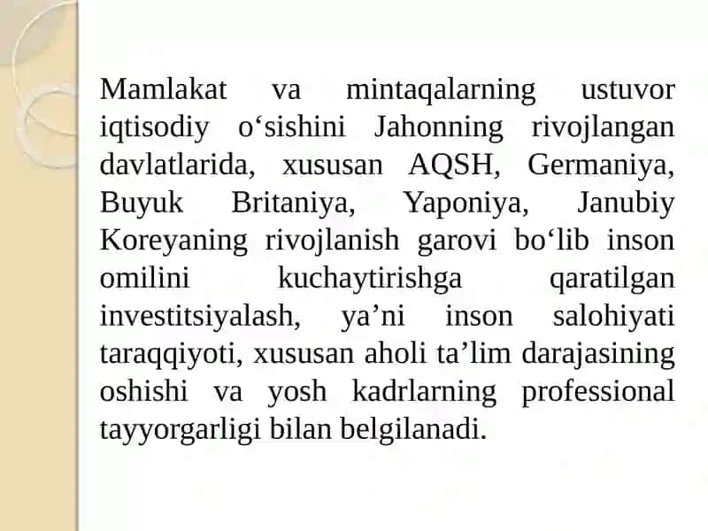Innovatsion jarayonni boshqarish 3
