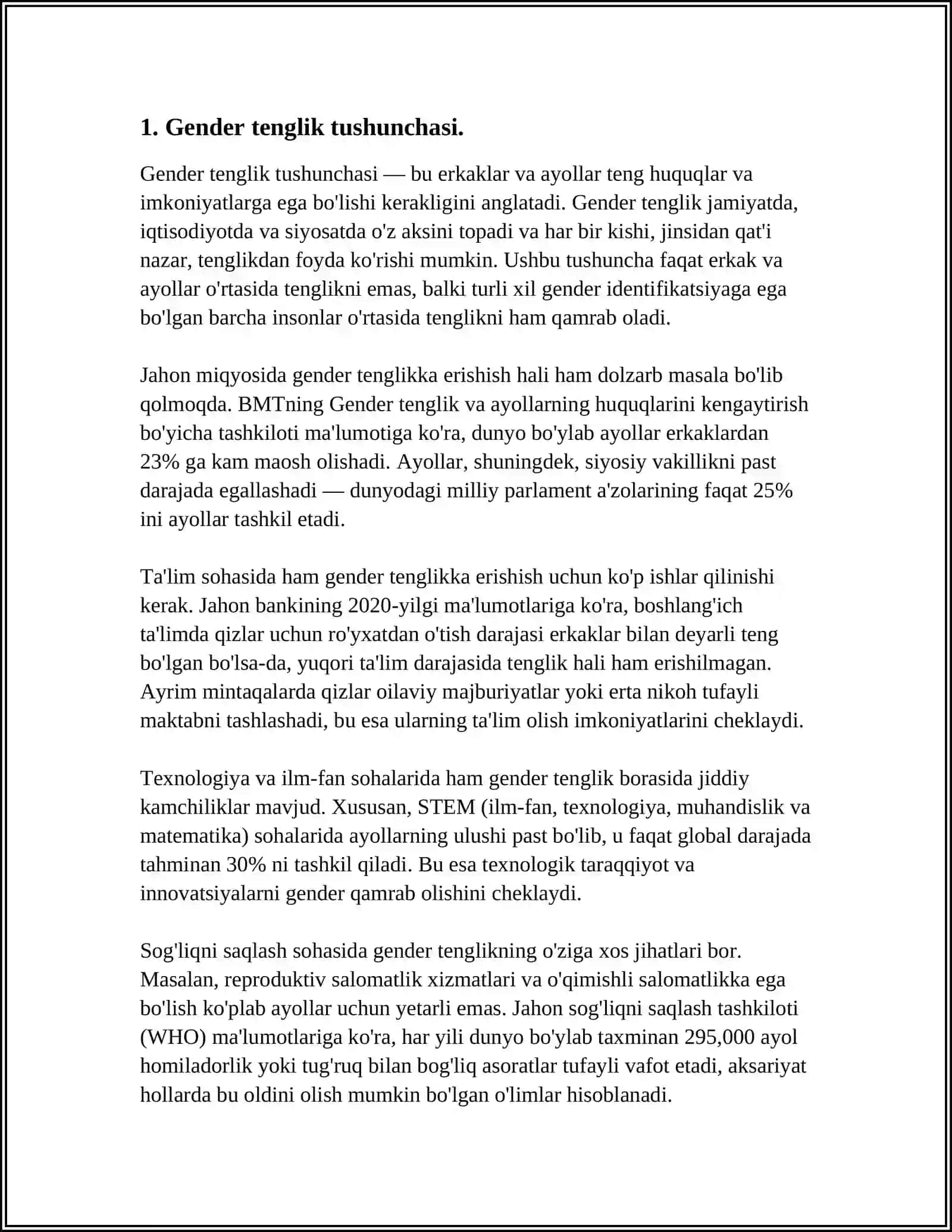 GENDER TENGLIGI VA UNING MAZMUN MOHIYATI 3