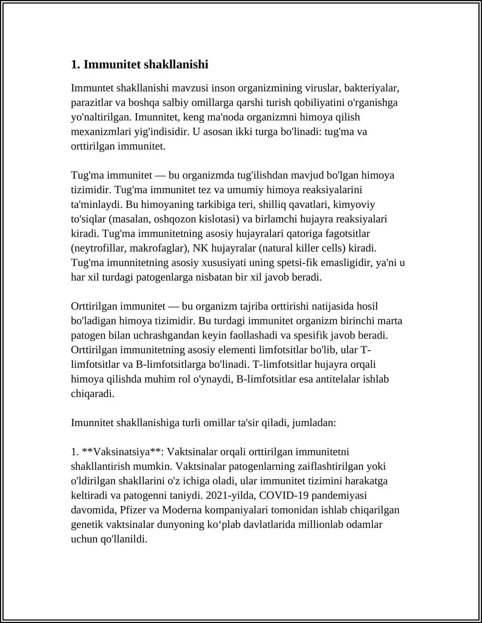 IMMUN SISTEMA FIZIOLOGIYASI 3