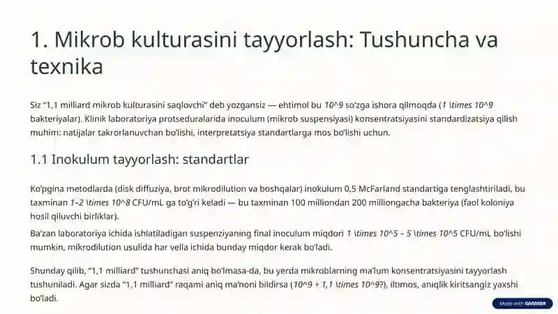 Mikroblarning antibiotikaga sezuvchanligini aniqlash 3