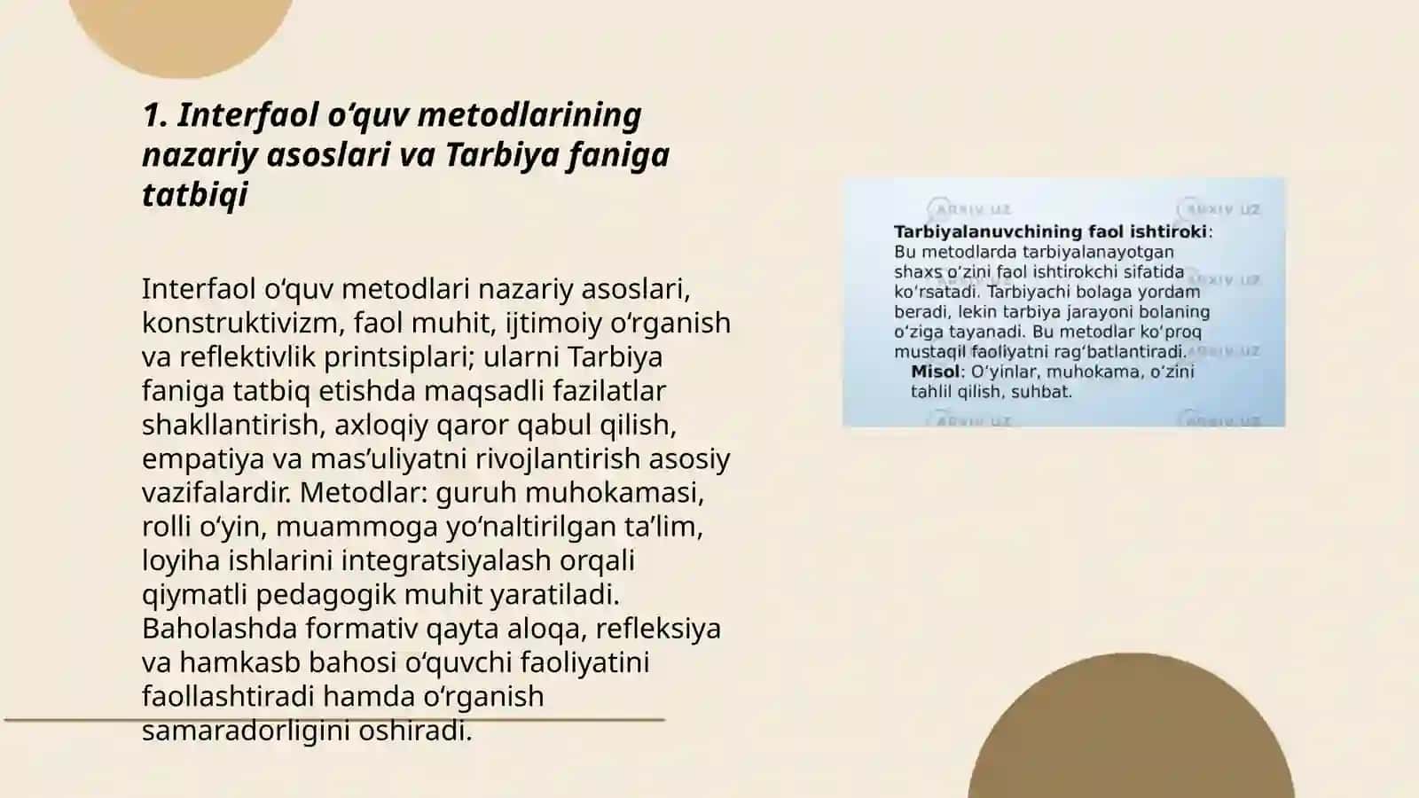 Interfaol o‘quv metodlari 3