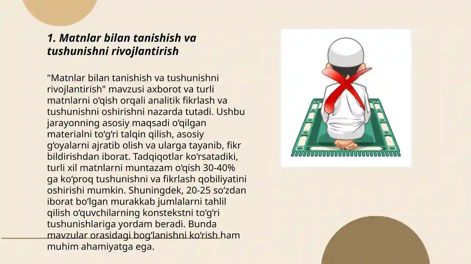 Boshlang'ich ta'limda matn ustida ishlash orqali o'quvchilar nutqini o'stirish 3
