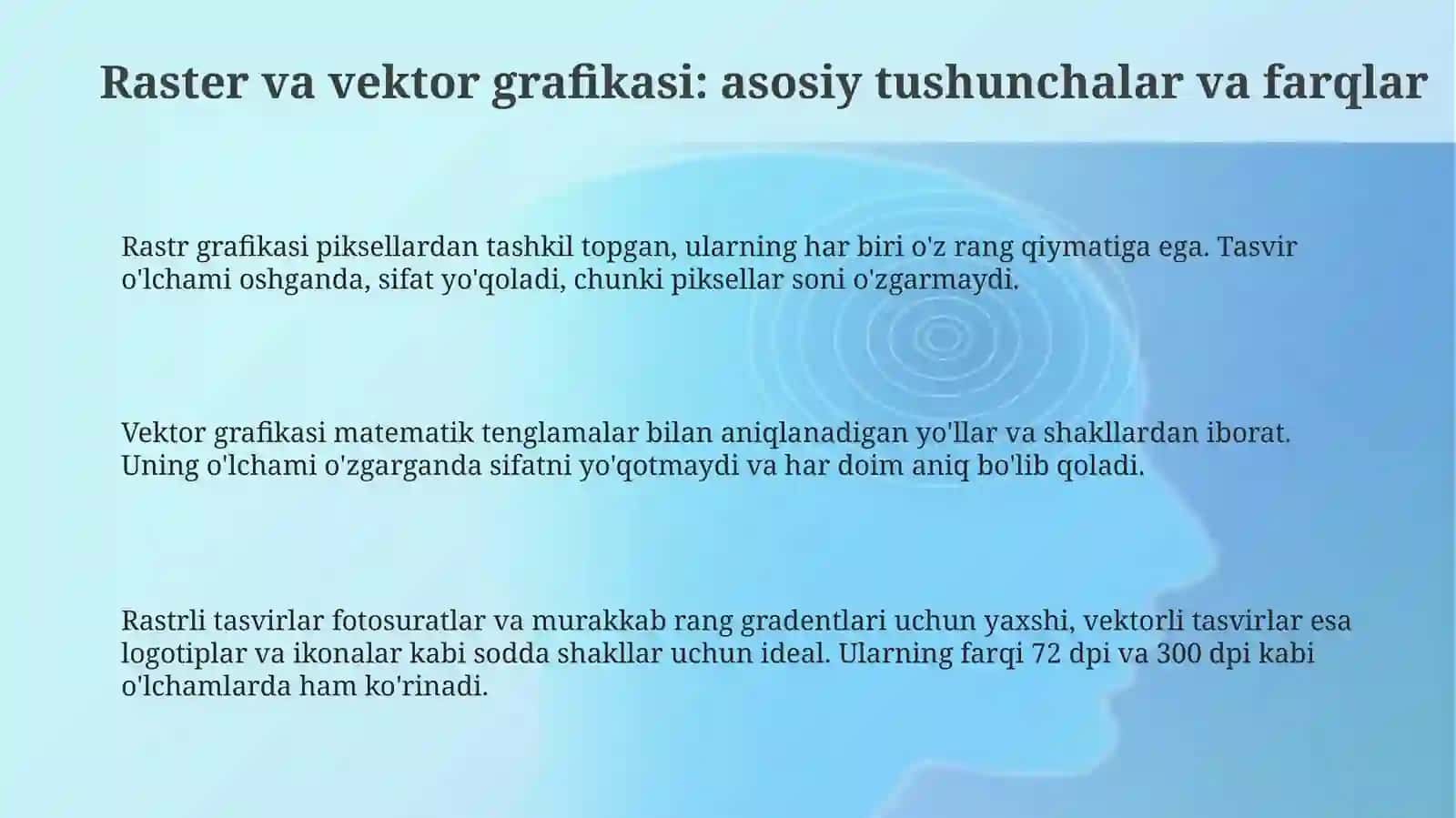 Raster va vektor grafikasi: asosiy tushunchalar va farqlar 3