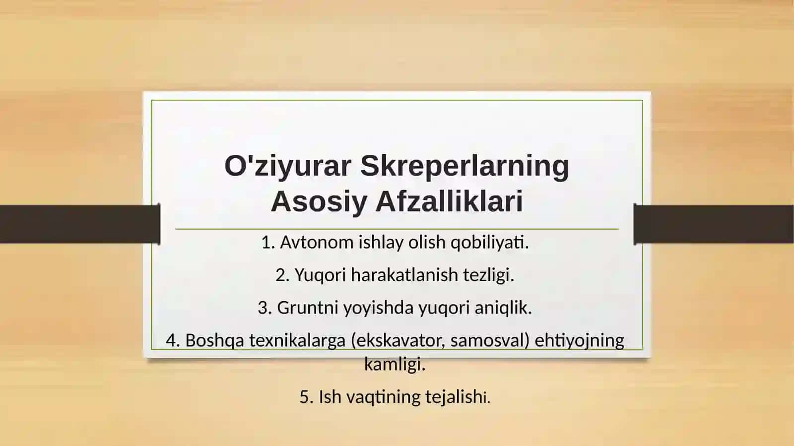 O'ziyurar Skreperlar: Zamonaviy Qurilish Texnikasi 3