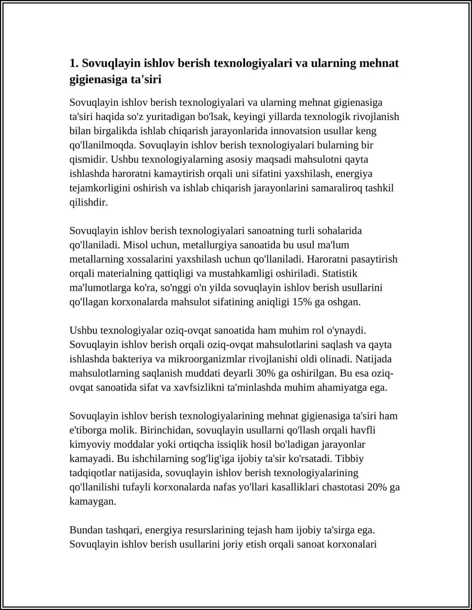 METALLARDA SOVUQLAYIN ISHLOV BERISH SEXLARIDA MEXNAT GIGIENASI 3