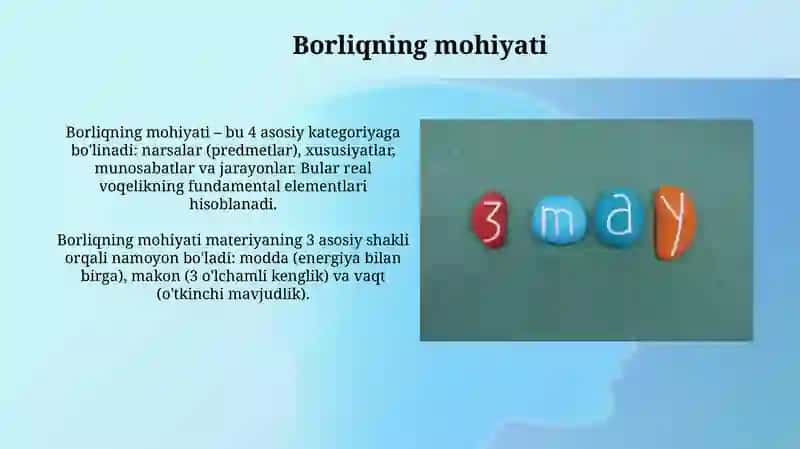 Borliq va uning asosiy shakllari 3