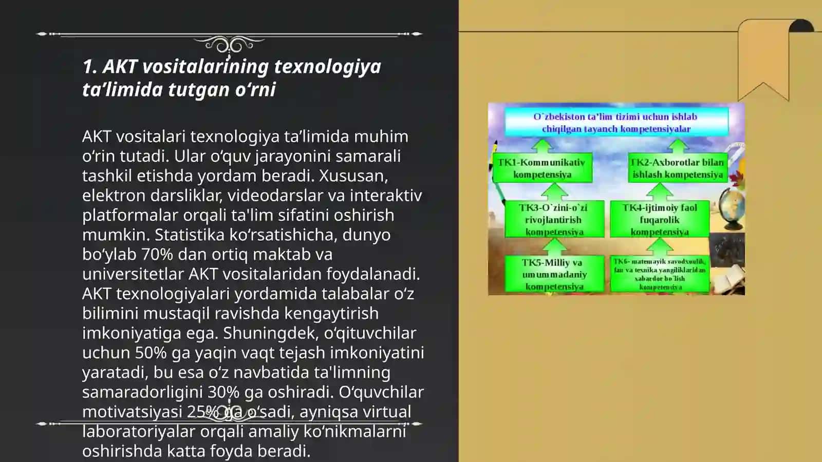 Texnologiya taʼlimi darslarida AKTdan foydalanishning oʻziga xos xususiyatlari 3