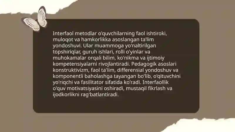Interfaol metodlar 3