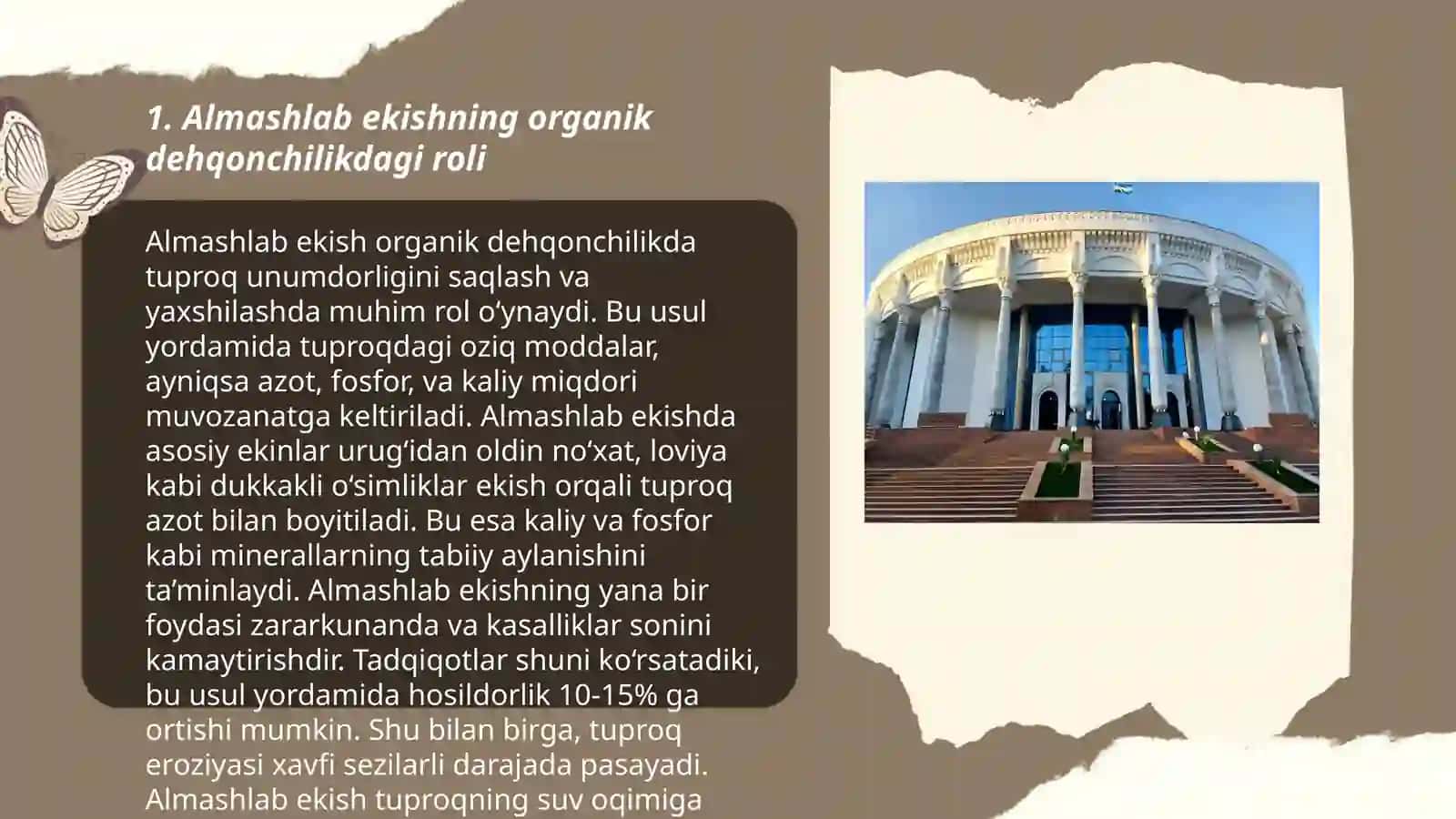 Organik sabzavot, poliz va kartoshka mahsulotlarini yetishtirishda almashlab ekishni ahamiyati 3
