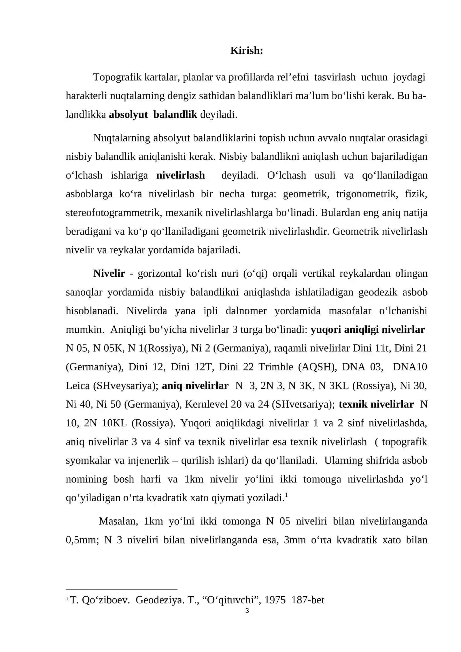 Nivelirlash topografik planini an’anaviy usulda tuzish 3