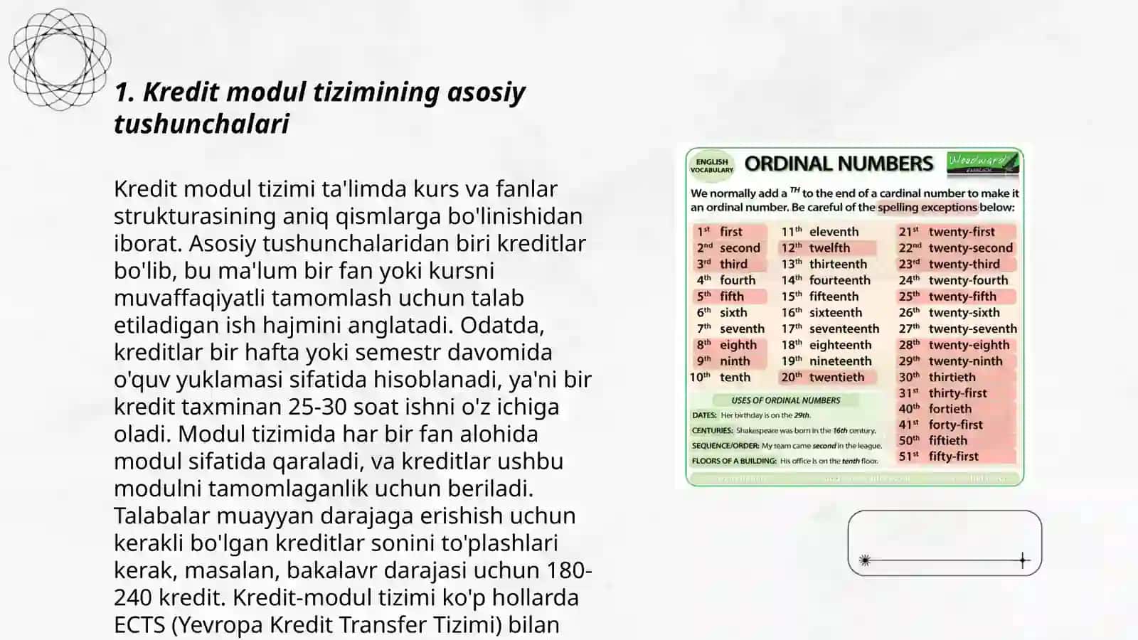 Kredit modul tizimi haqida tushuncha 3