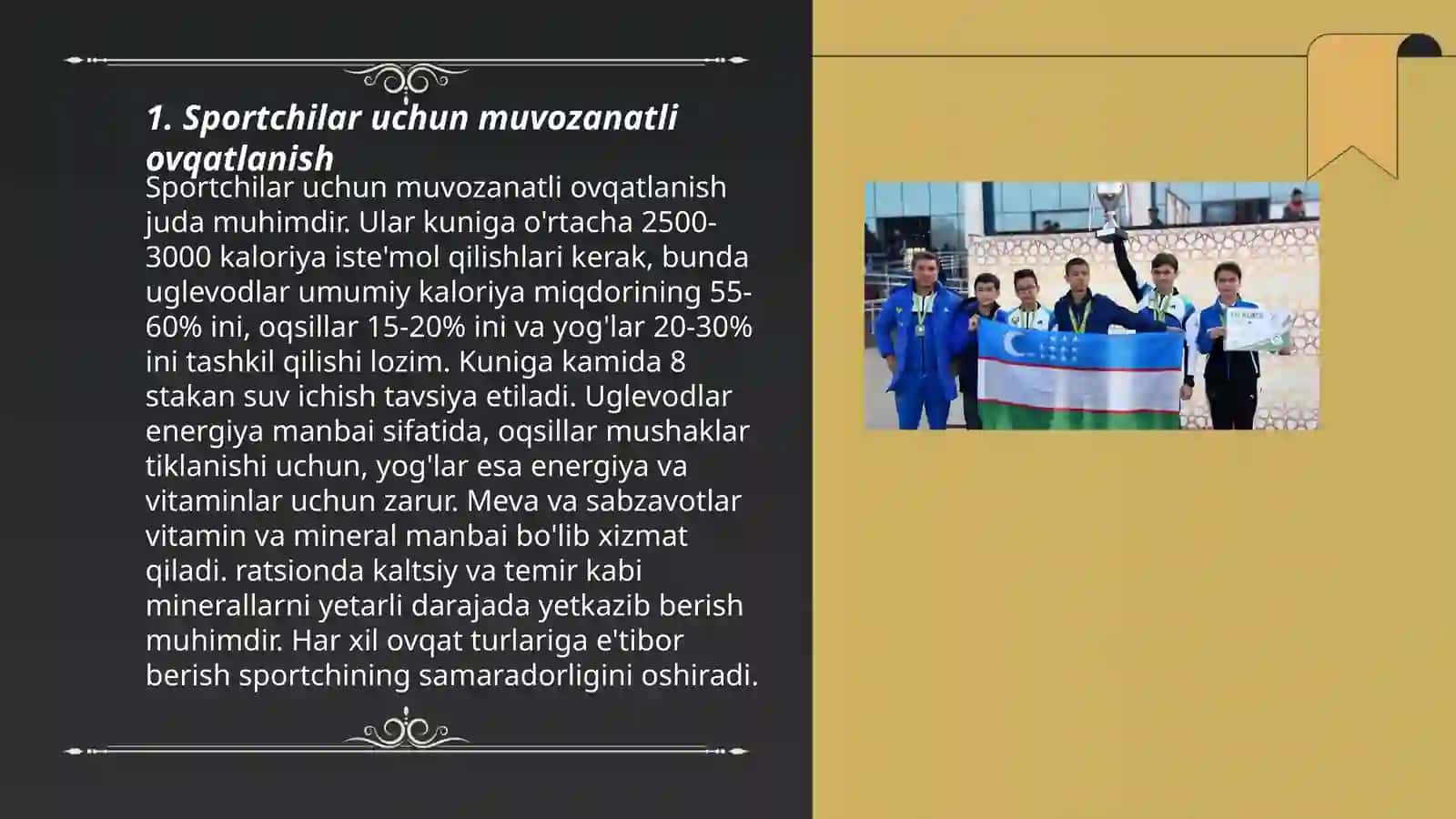 Jismoniy tarbiya va sport mashĝuloti davrida ovqatlanish gigiyenasi 3