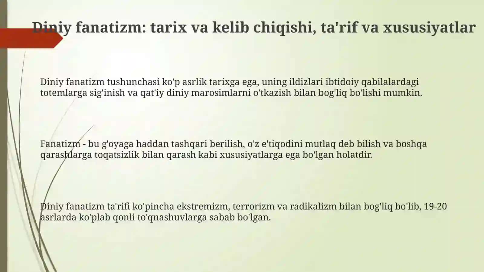 Diniy fanatizm 3