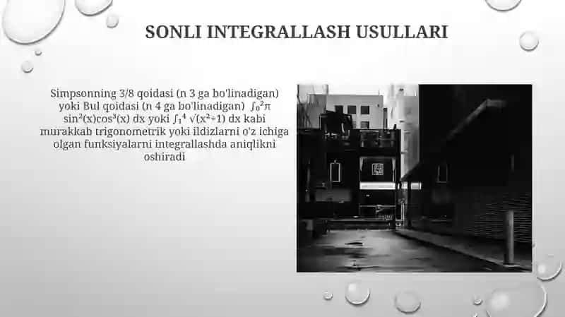 Trigonometrik va baʼzi irratsional funksiyalarni integrallash 3