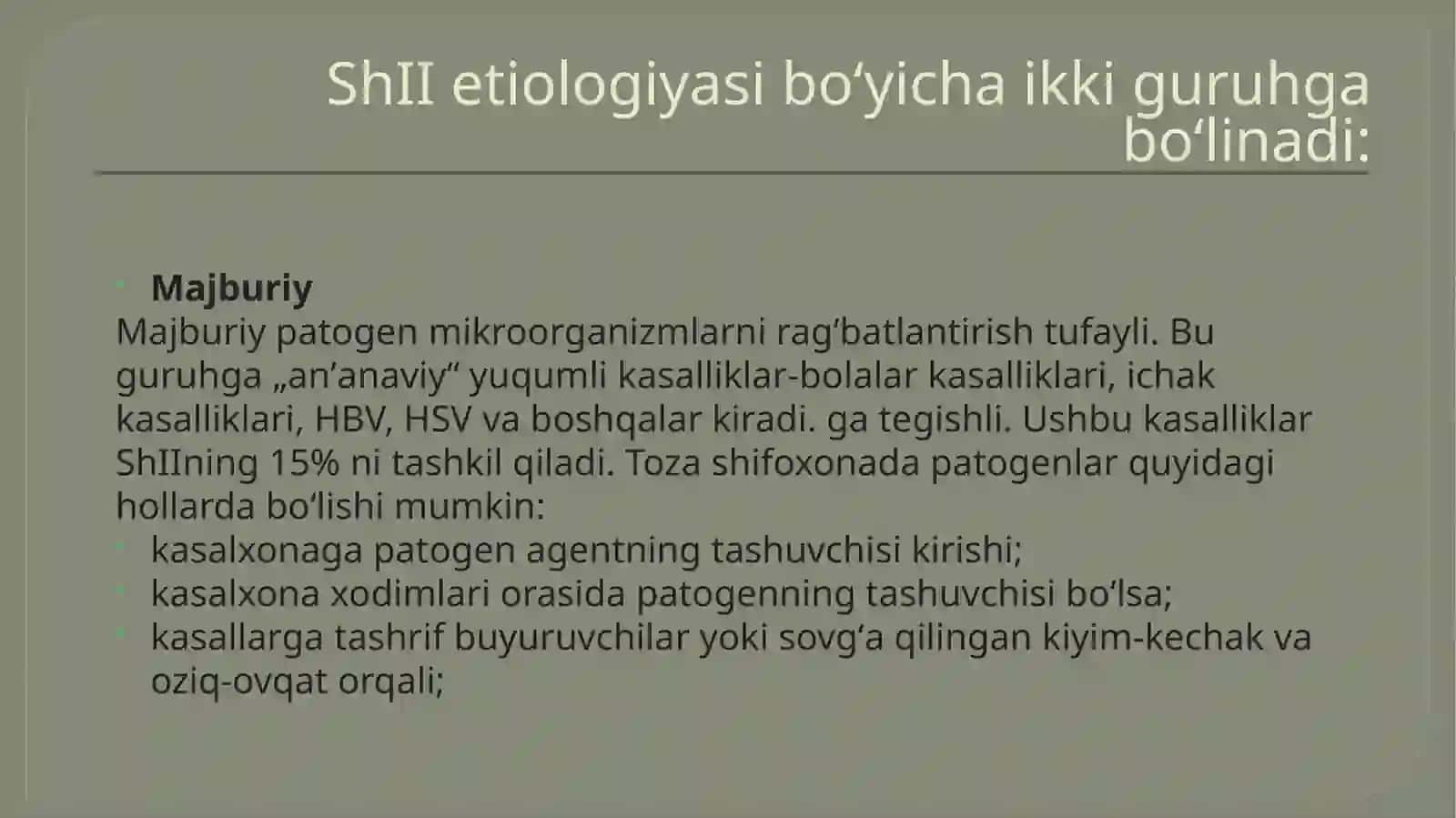Shifoxona ichiinfeksiyasi.XirurgiyadaOitsva Covid-19 Muammolari 3