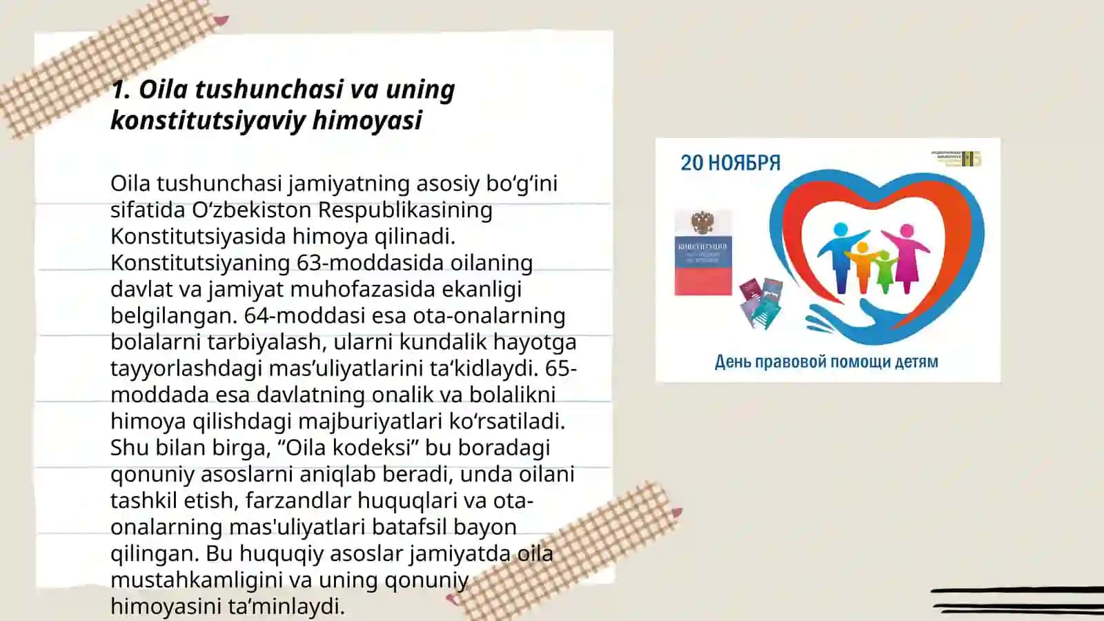 Oila bolalar va yoshlarga oid konsitutsiyaviy huquqiy asoslar 3