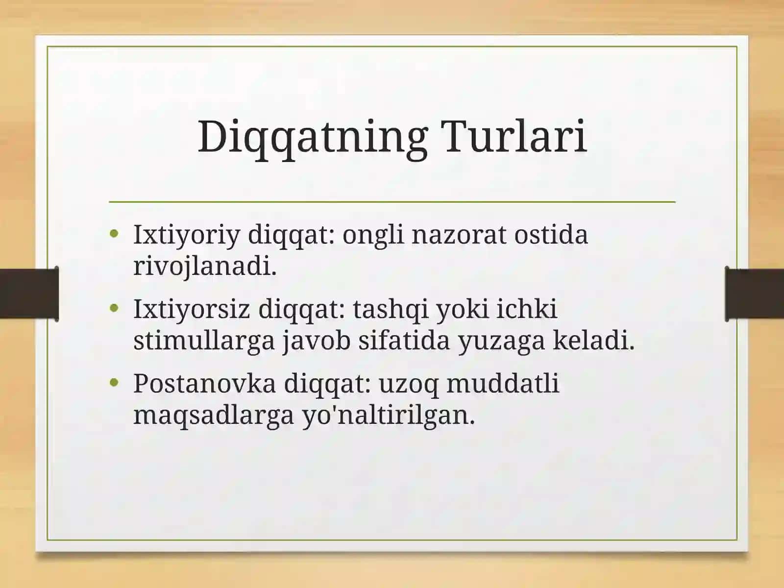 Diqqatning neyrofiziologik xususiyatlari va ontogenezda o'zgarishi 3