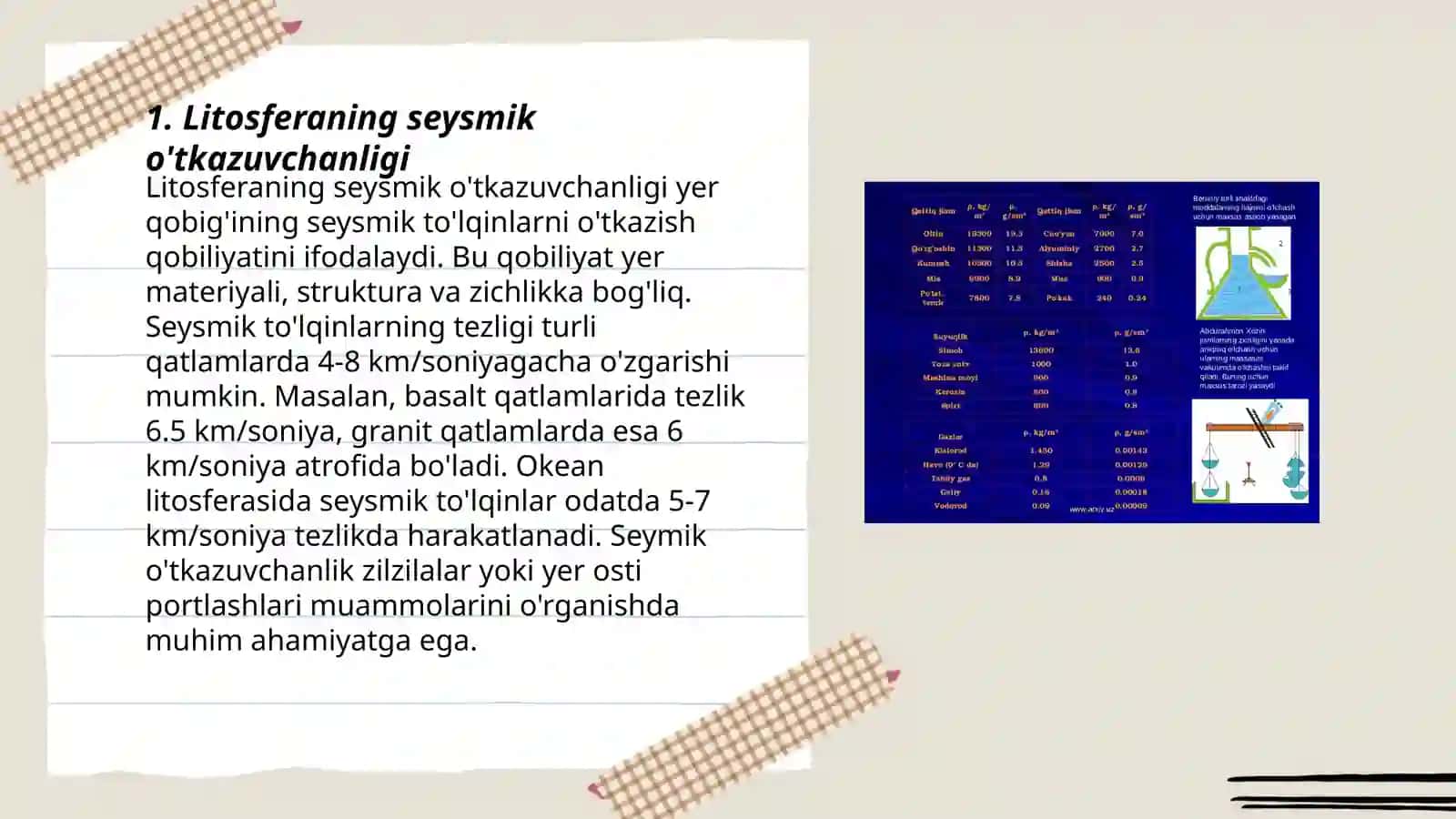 Litosferani va yerning mantiyasini seysmik usullari bilan o'rganish 3