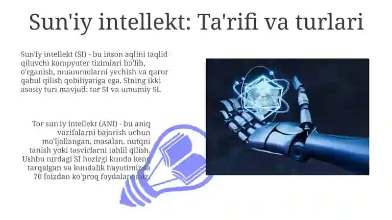 Sun'iy Intellekt va uning hayotimizdagi o'rni 3