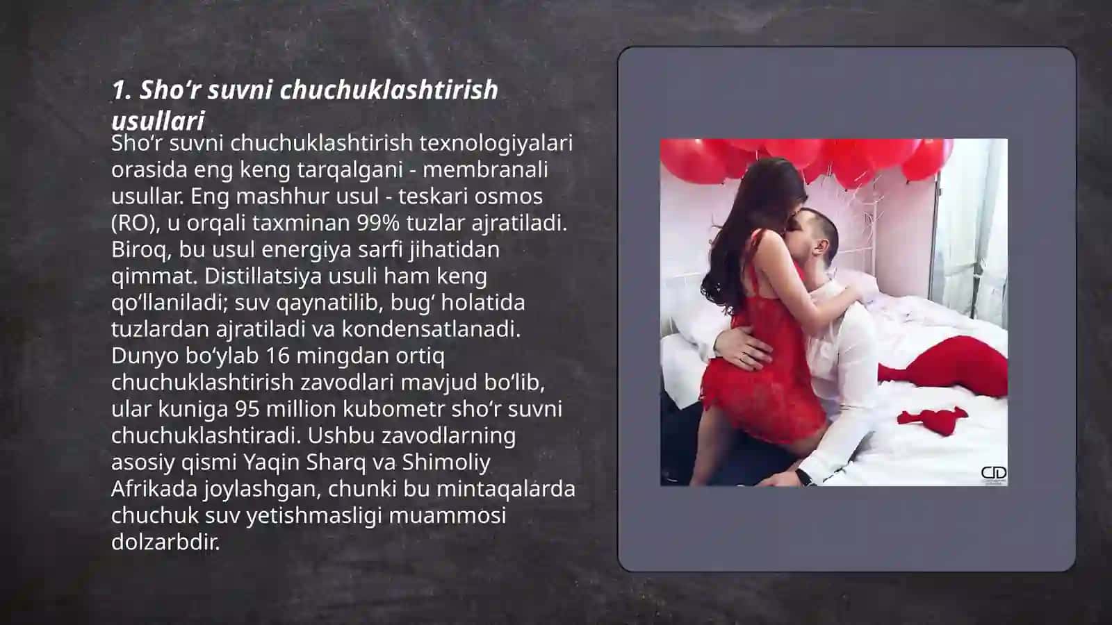 Shoʻr suvni isteʼmol yoki qishloq xoʻjaligi uchun chuchuklashtirish 3