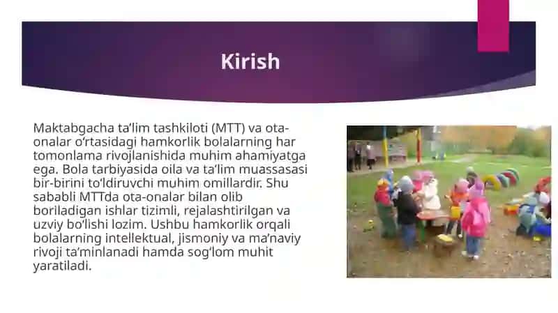 MTTning ota-onalar bilan olib boradigan ishlari 3