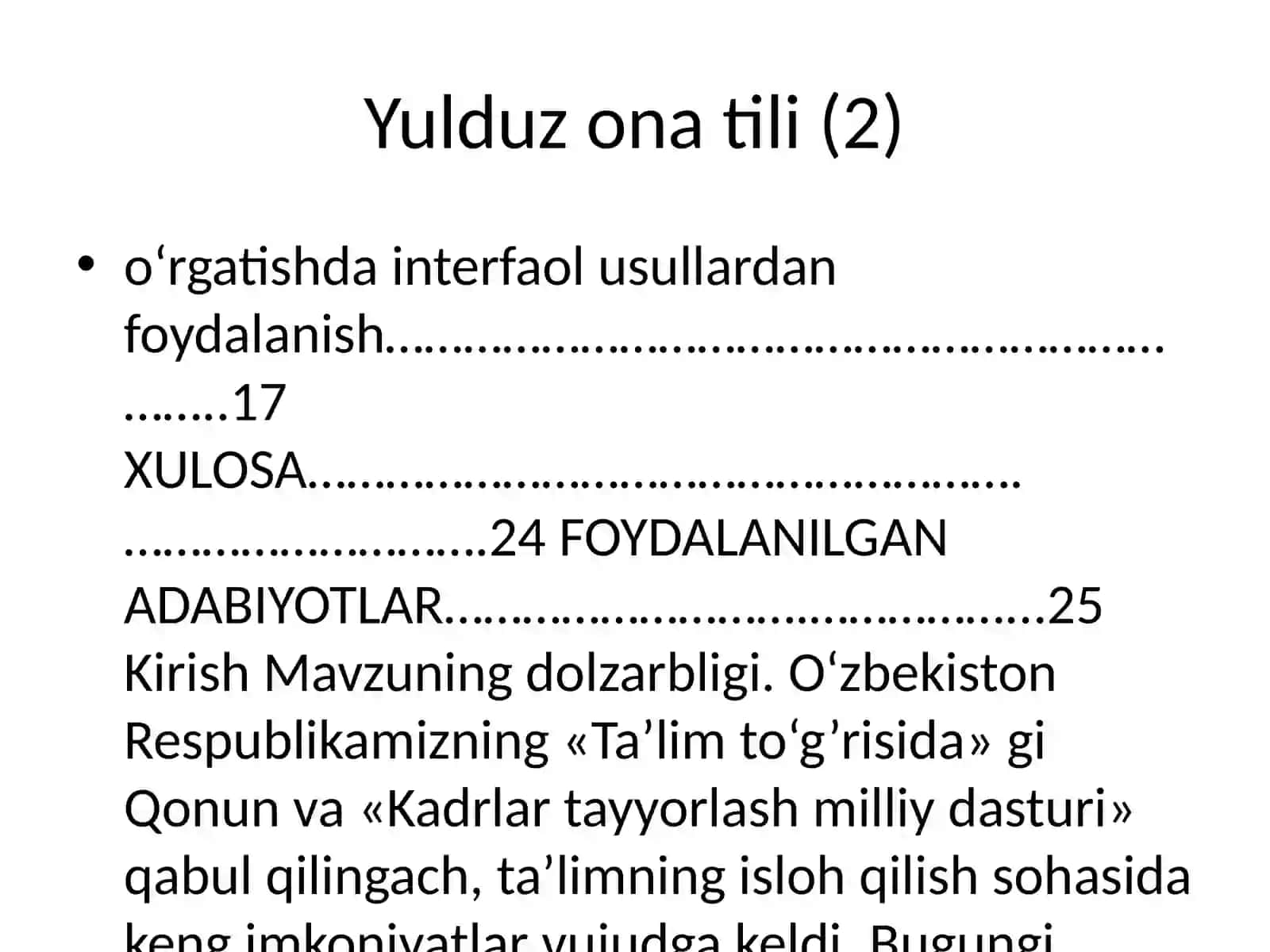 1-2-sinflarda Ot so’z turkumini o’rganish 3
