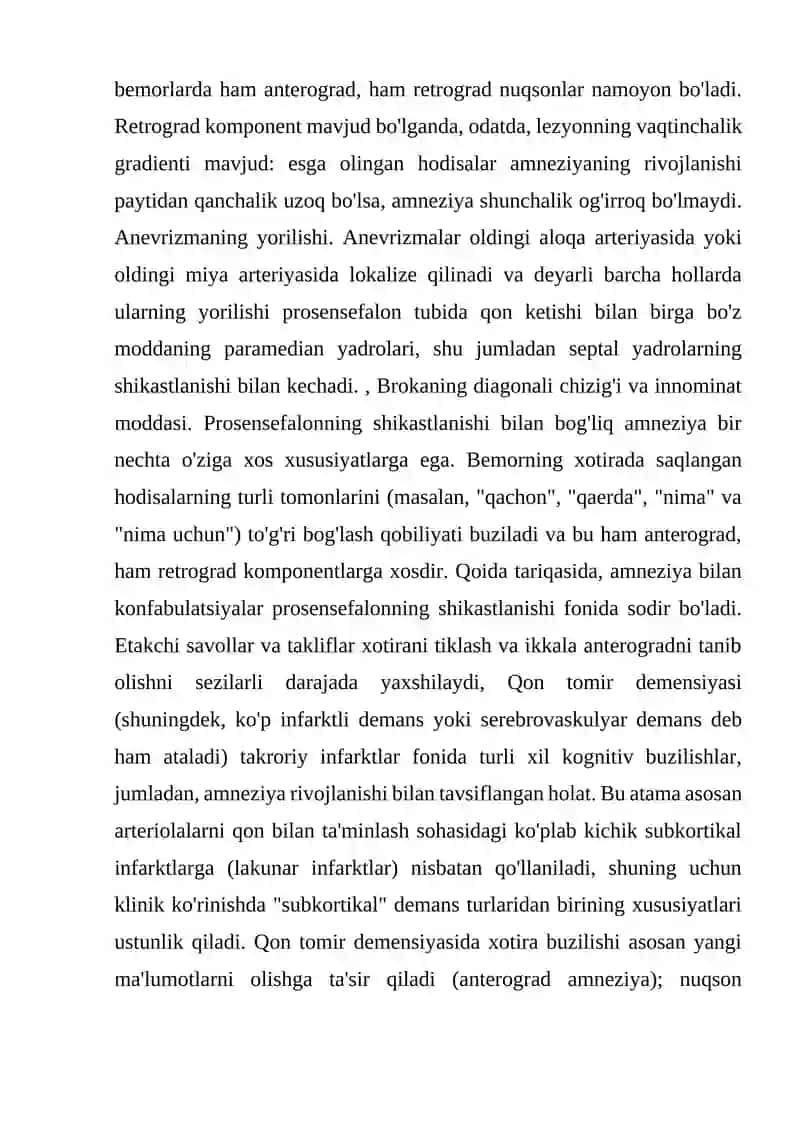 MIYANING LAT YIYISHI VA HOTIRANING YOʻQOLISHI 3